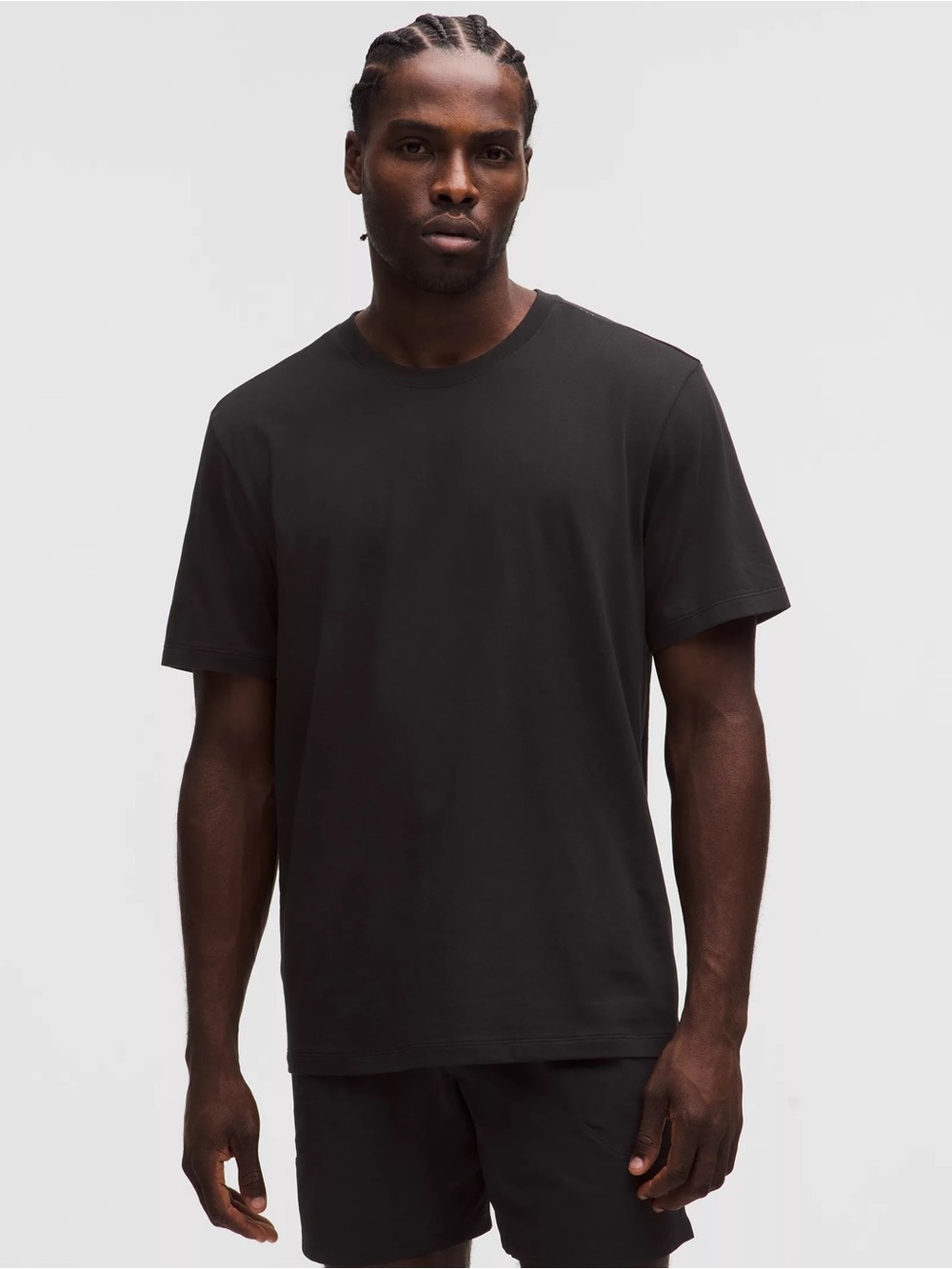 Lululemon Men’s Classic Crew Neck T-Shirt Black Performance Minimalist Everyday